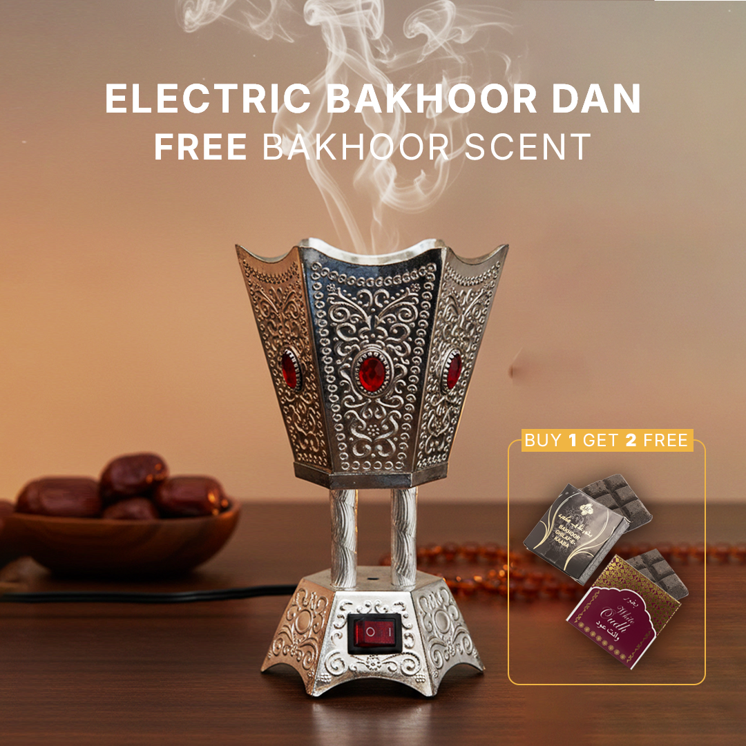 🎁 Royal Imported Bakhoor Value Pack (1 Burner + 2 FREE Fragrances Included)